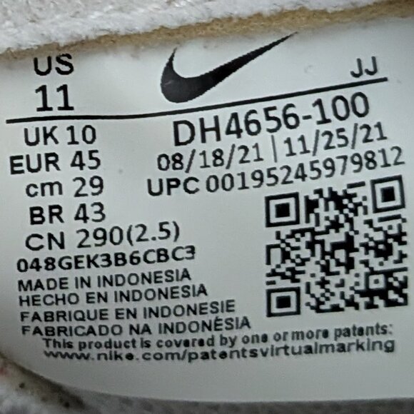 Nike Air Max Dawn Shoes White Light Bone Sneakers - Picture 7 of 7